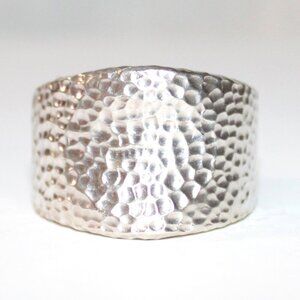 Sterling Silver Dimple Textured Ring 14 Grams
